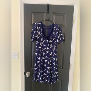 Maeve Navy and White Mini Dress